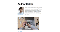 Desktop Screenshot of andrewdeorio.com